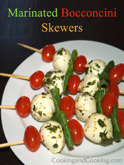 Marinated Bocconcini Skewers