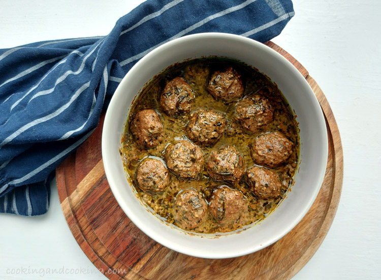 Meatball Stew with Pomegranate & Walnuts