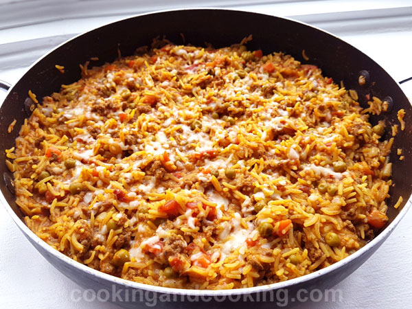 Mexican Beef and Rice Skillet