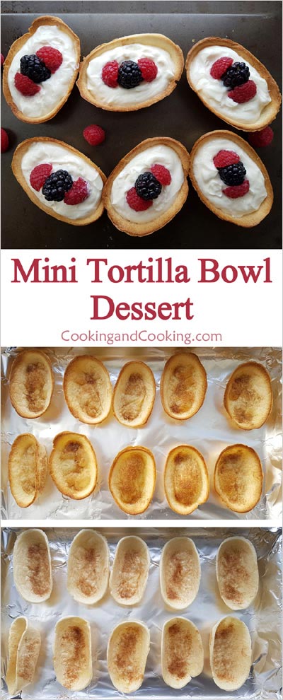 Mini Tortilla Bowl Dessert