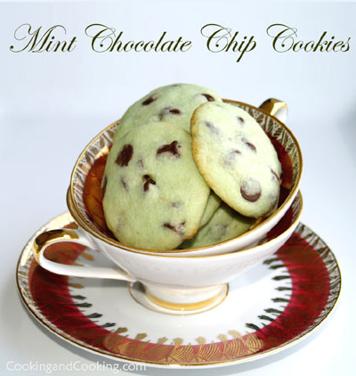 Mint-Chocolate-Chip-Cookies