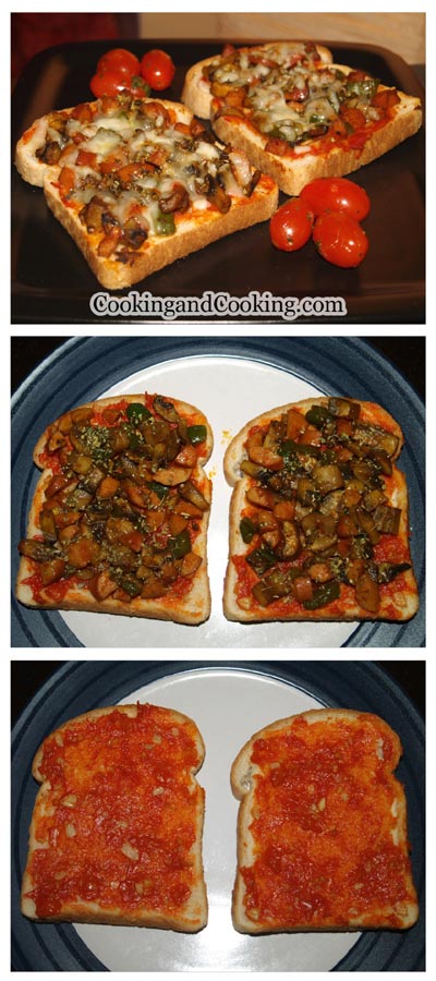 Mushroom and Sausage Pizza Toast