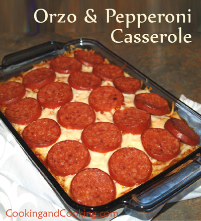 Orzo-And-Pepperoni-Casserole