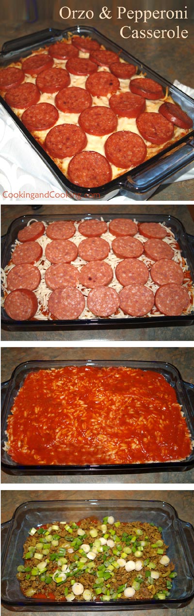 Orzo and Pepperoni Casserole Orzo and Pepperoni Casserole