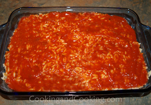 Orzo and Pepperoni Casserole