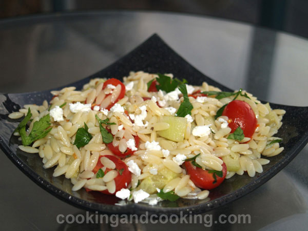 Orzo Salad with Grape Tomatoes