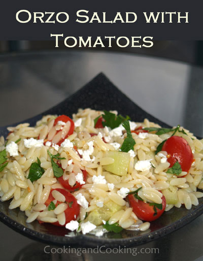 Orzo Salad with Grape Tomatoes Orzo Salad with Grape Tomatoes