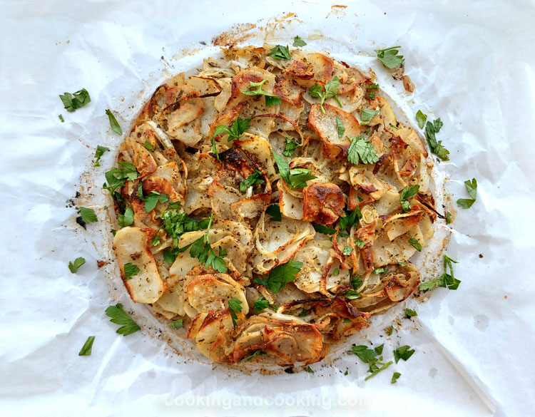 Potato Cake with Onions