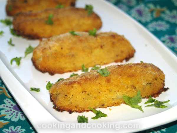 Potato Patties Stuffed with Ground Beef