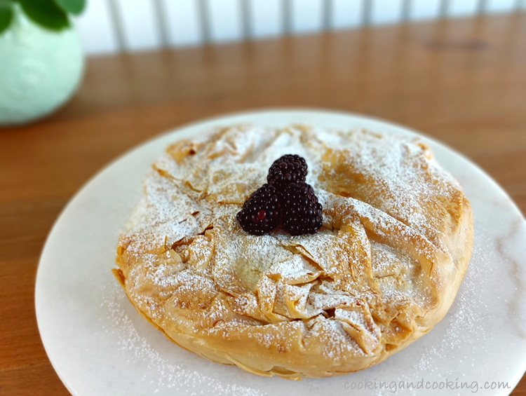 Ricotta and Jam Phyllo Pie