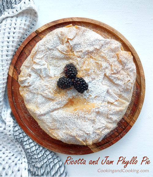 Ricotta and Jam Phyllo Pie Ricotta and Jam Phyllo Pie
