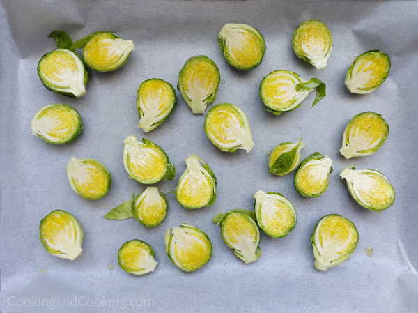 Roasted Brussels Sprouts Salad with Beets