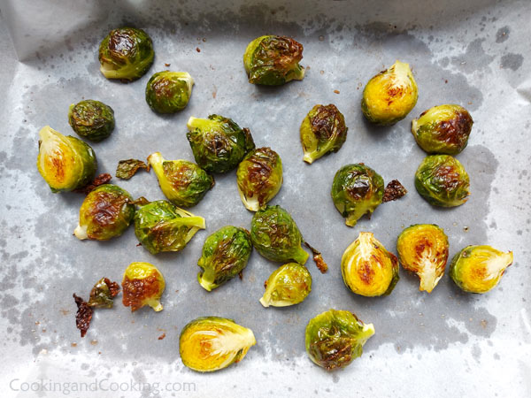 Roasted Brussels Sprouts Salad with Beets