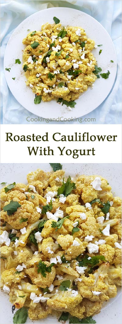 Roasted Cauliflower With Yogurt