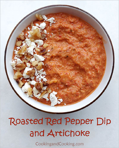 Roasted Red Pepper and Artichoke Dip