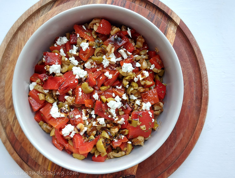 Roasted Red Pepper with Olives & Feta Roasted Red Pepper with Olives & Feta