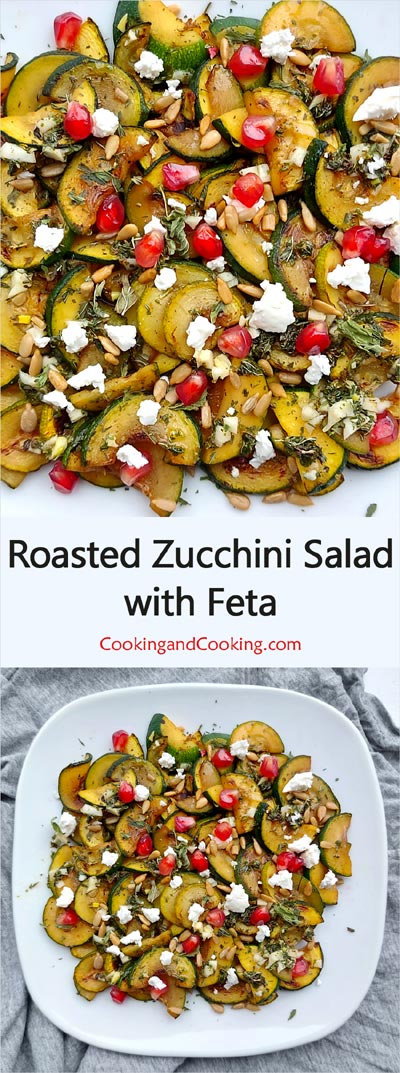 Roasted Zucchini Salad with Feta