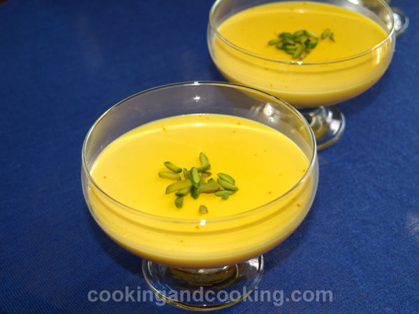 Saffron Panna Cotta