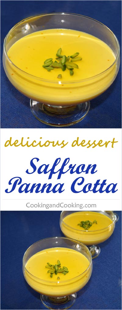 Saffron Panna Cotta