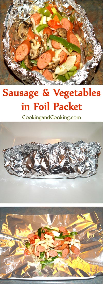 Sausage and Vegetables in Foil Packet