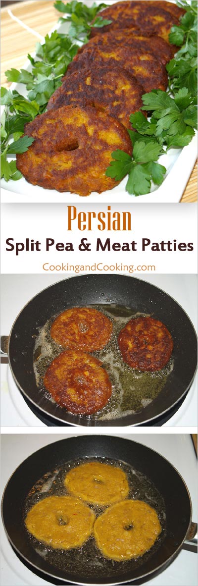 Shami Lapeh (Persian Split Pea and Meat Patties)