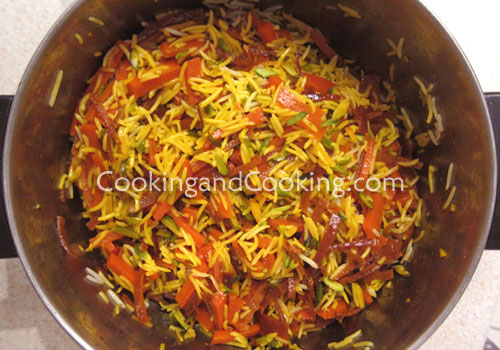 Shirin Polo (Persian Orange Rice)