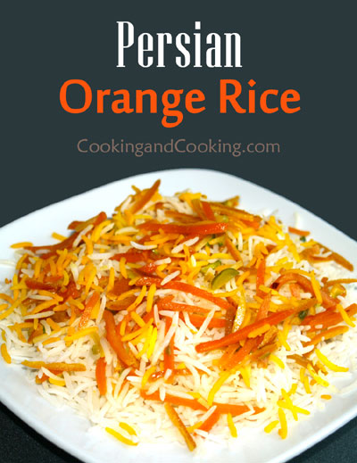 Shirin Polo (Persian Orange Rice)