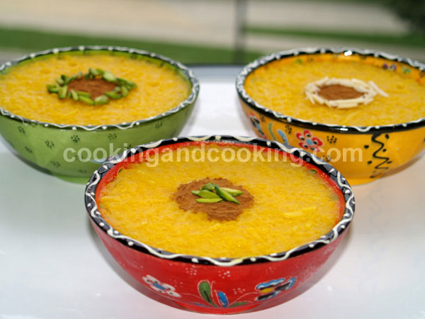 Sholeh Zard (Persian Saffron Rice Pudding) Sholeh Zard (Persian Saffron Rice Pudding)