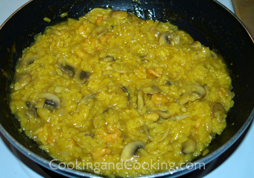 Shrimp and Mushroom Risotto