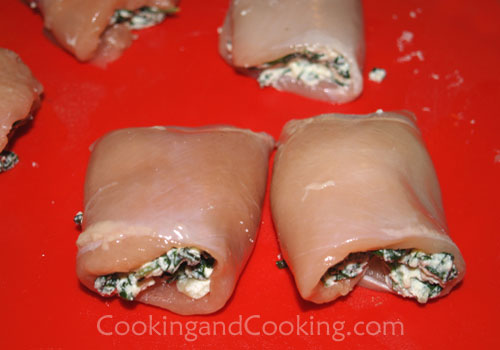 Spinach Chicken Roll