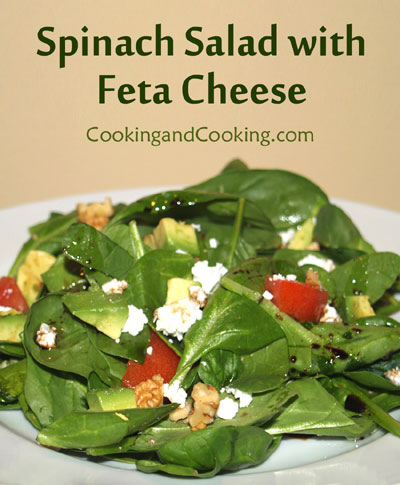 Spinach Salad with Feta Spinach Salad with Feta