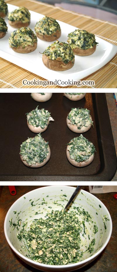 Spinach Stuffed Mushrooms