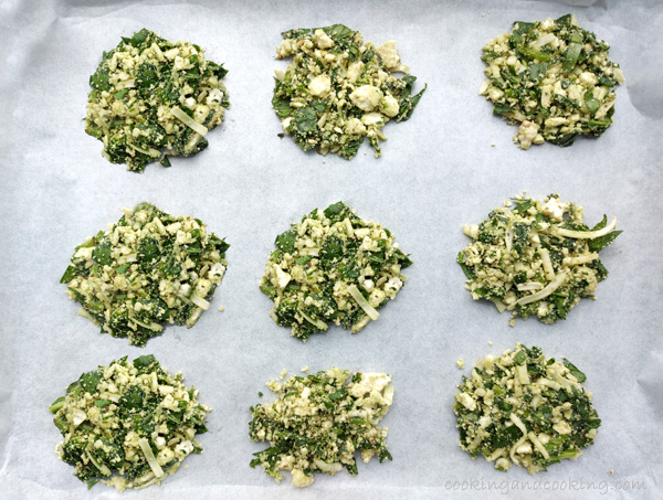 Spinach and Feta Cheese Crisps