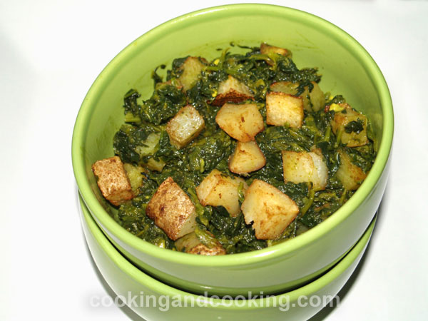 Spinach and Potato Dish