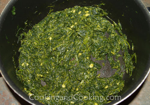 Spinach and Potato Dish