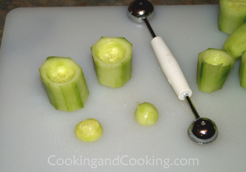 Stuffed Cucumber Cups