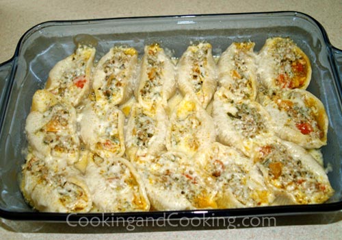 Stuffed Shells with Ground Beef