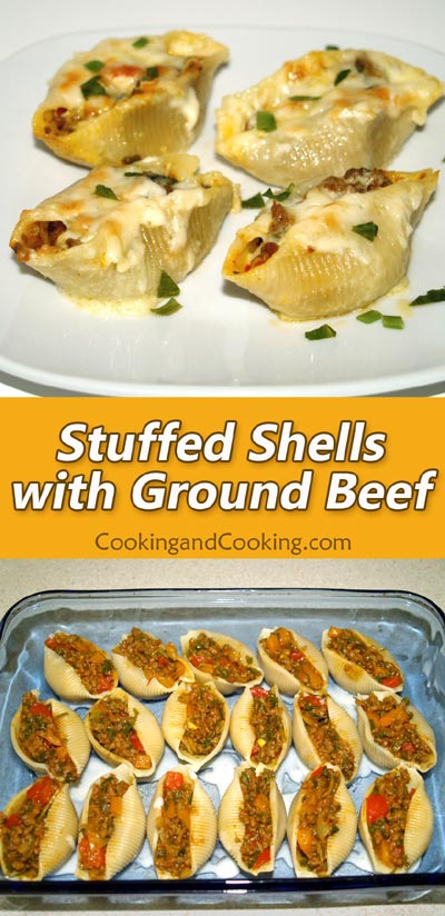 Stuffed Shells with Ground Beef