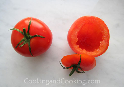 Stuffed Tomato with Eggplant