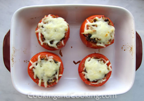 Stuffed Tomato with Eggplant Stuffed Tomato with Eggplant