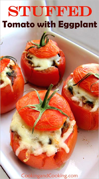 Stuffed Tomato with Eggplant