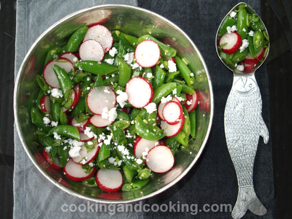 Sugar Snap Peas and Radish Salad