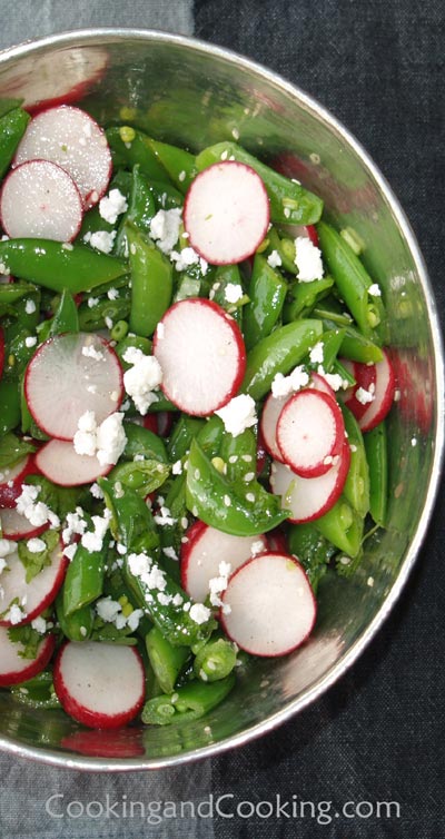 Sugar Snap Peas and Radish Salad