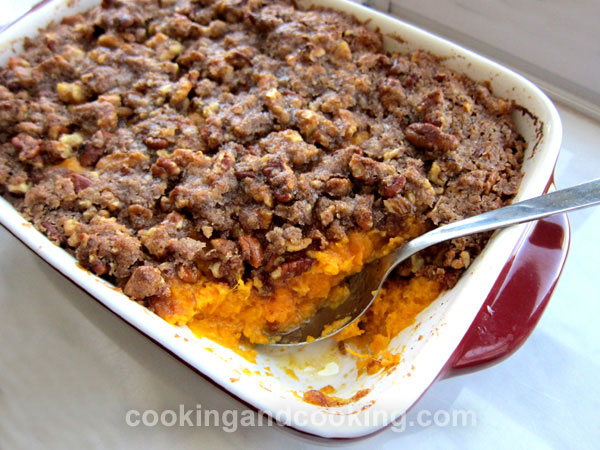 Sweet Potato Casserole with Pecan