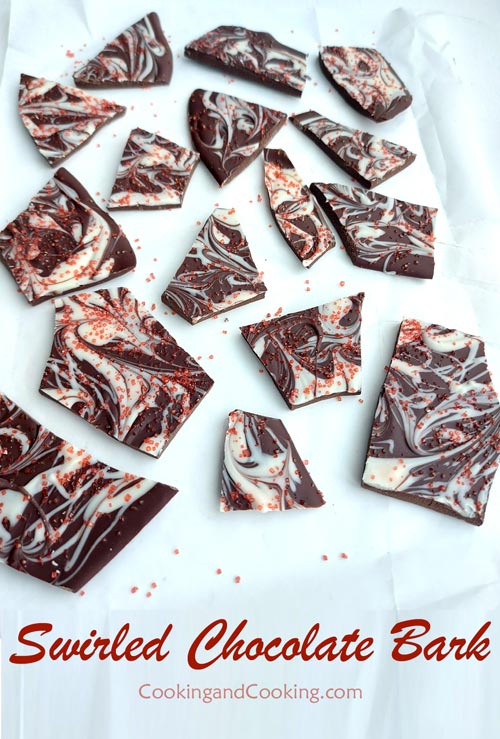 Swirled Chocolate Bark Swirled Chocolate Bark