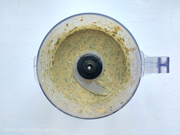 Whole Roasted Cauliflower with Tahini Sauce